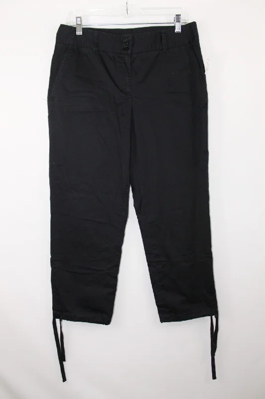 Talbots Signature Black Capri Pants | Size 6 Cozy Knit Pants