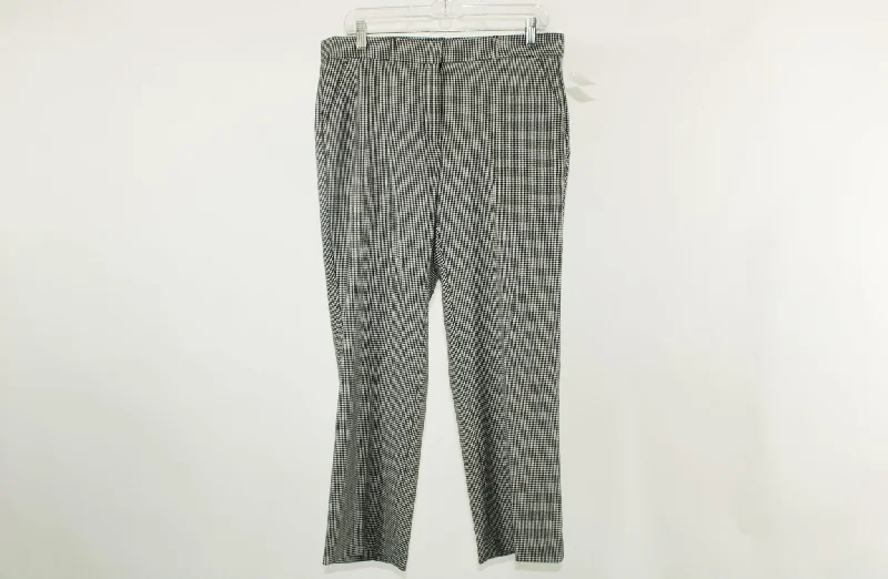 Sag Harbor Stretch Hounds-tooth Pants | Petite Size 8 Formal Slim Pants