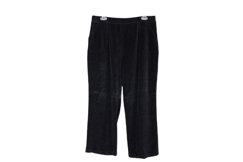 Sport Savvy Essentials Black Velour Pants | L Lightweight Jogger Pants