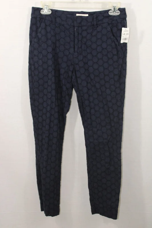 Merona Blue Eyelet Pants | Size 2 Modern Bootcut Pants