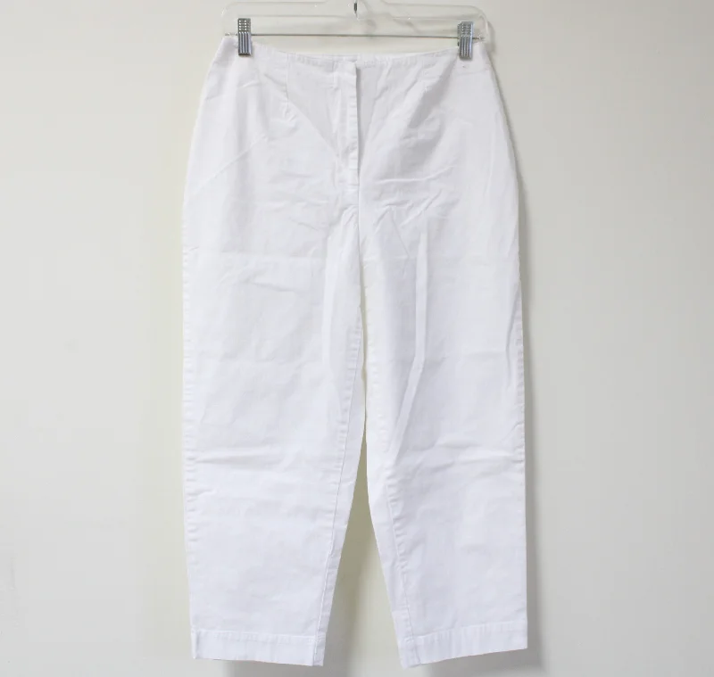 Geoffrey Beene White Capri Pants | 8 Modern Stretch Trousers