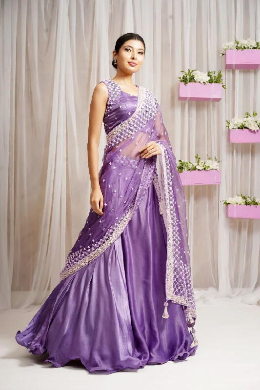 3 PIECE HANDEMBROIDERED BLOUSE WITHLEHENGA SKIRT AND  DUPATTA Casual Relaxed Blouse