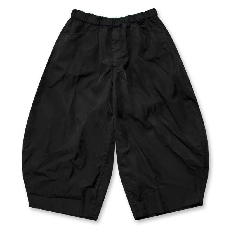 BLACK Comme des Garçons Wide Leg Pants (Black) Casual Lounge Pants