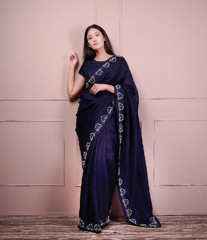 SAREE WITH BLOUSE Modern Work Blouse