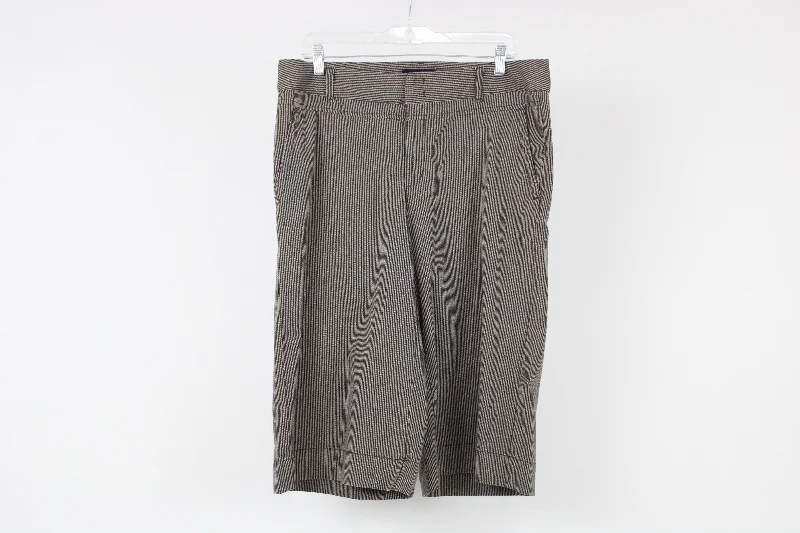 Banana Republic Brown Striped Capri Pants | 14 Comfy Zip-Up Pants