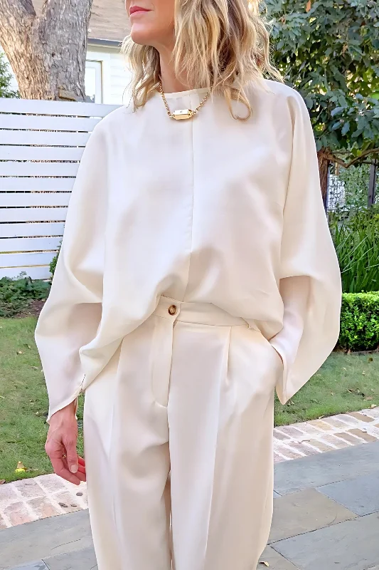 Philippine Blouse | Off White Sleeveless Summer Blouse