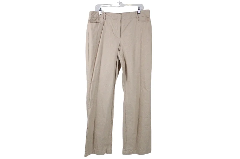 Talbots Curvy Tan Cotton Pant | 14 Comfortable Maternity Pants