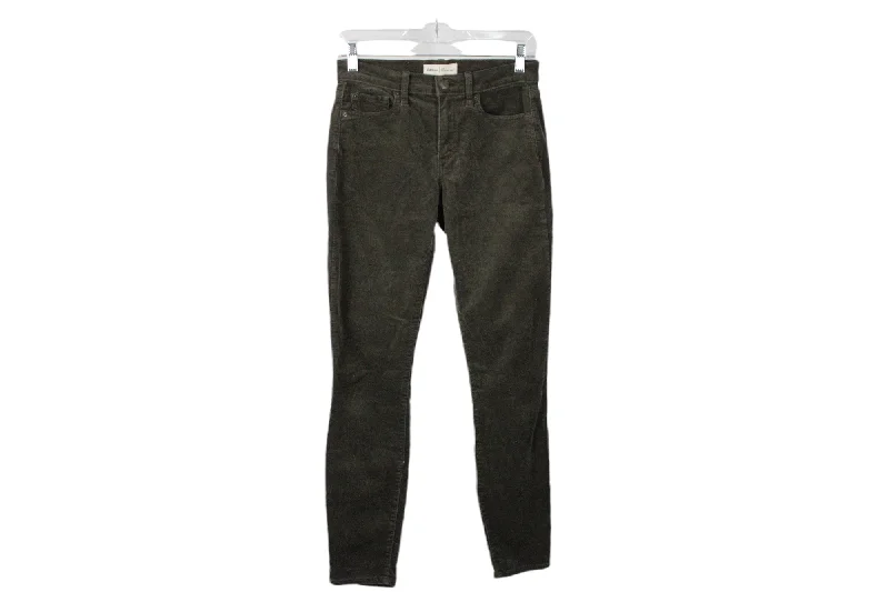 Gap True Skinny Green Corduroy Pants | 26R/2 Classic Flared Pants