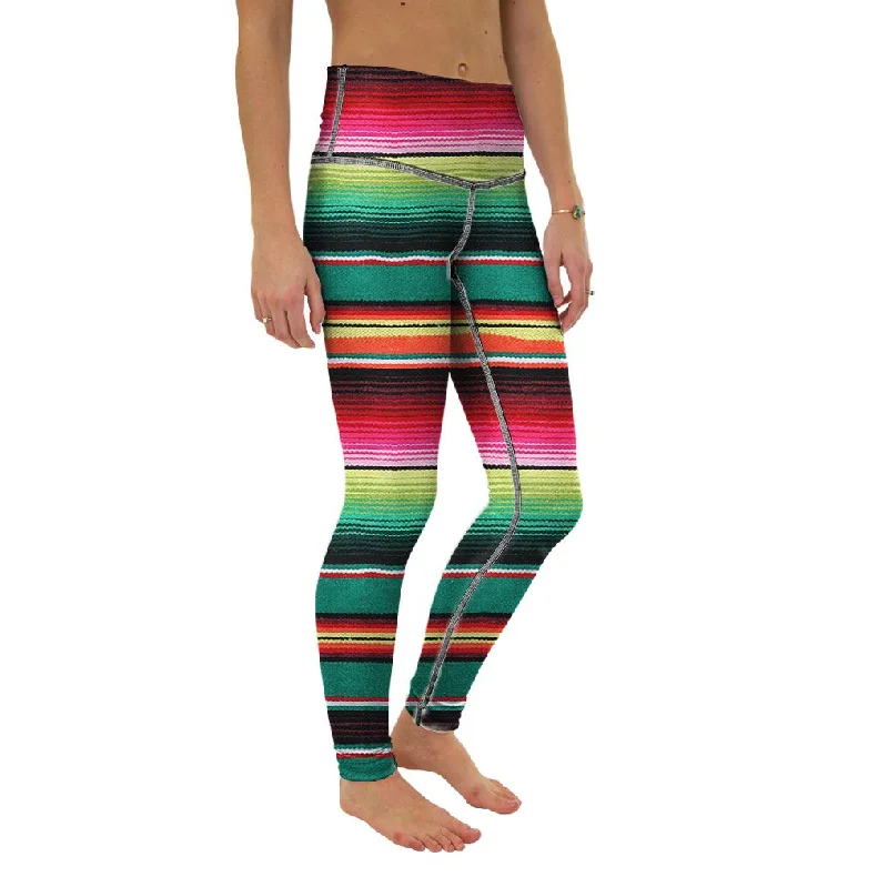 Serape Yoga Pants Stretch Fit Pants