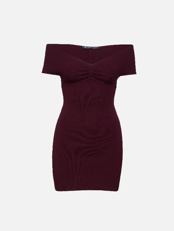 Off The Shoulder Knit Dress