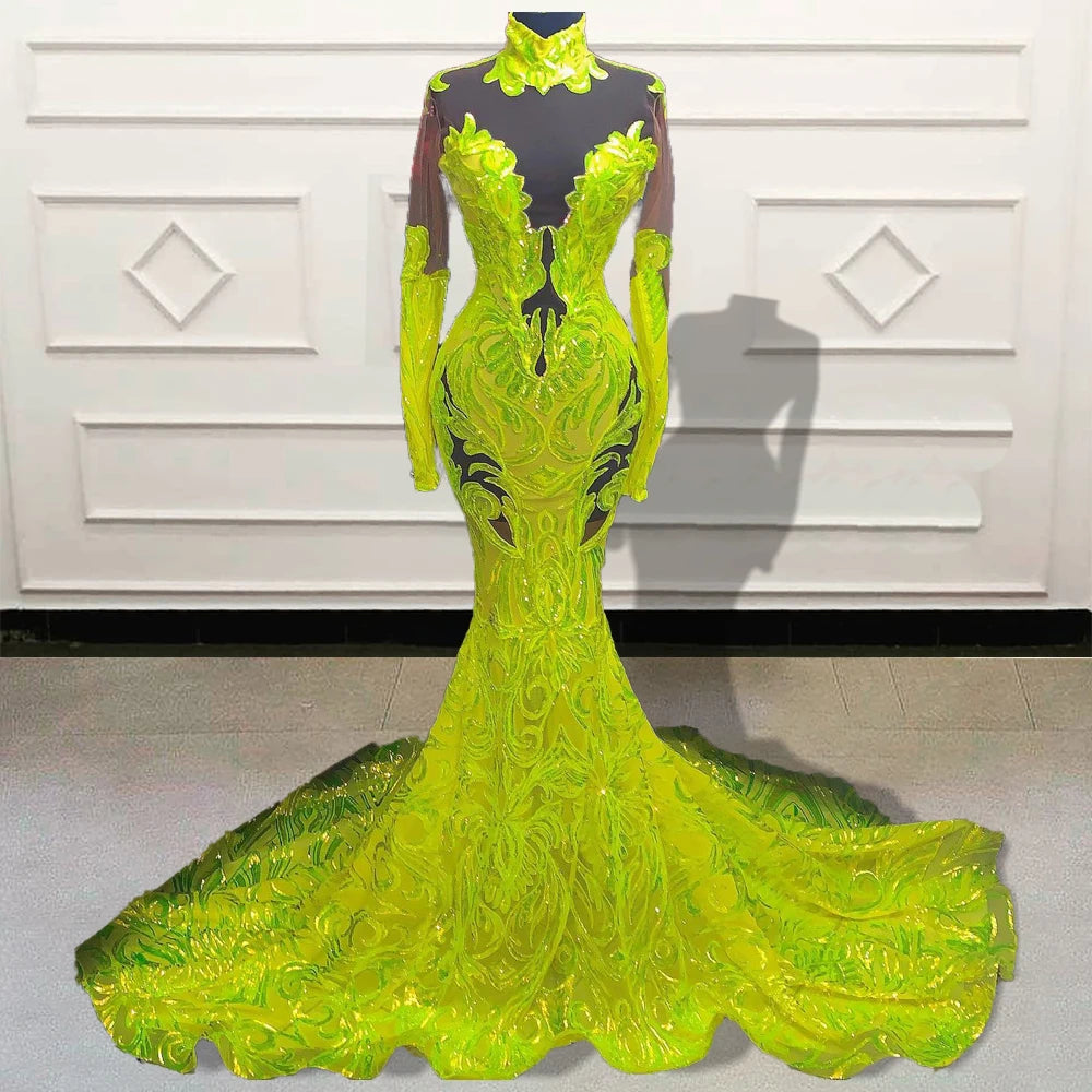 Sparkly Sequin Mermaid Prom Dress