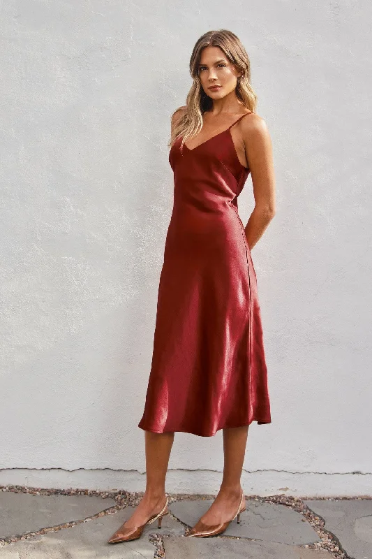 Baxter Slip Dress-Ruby