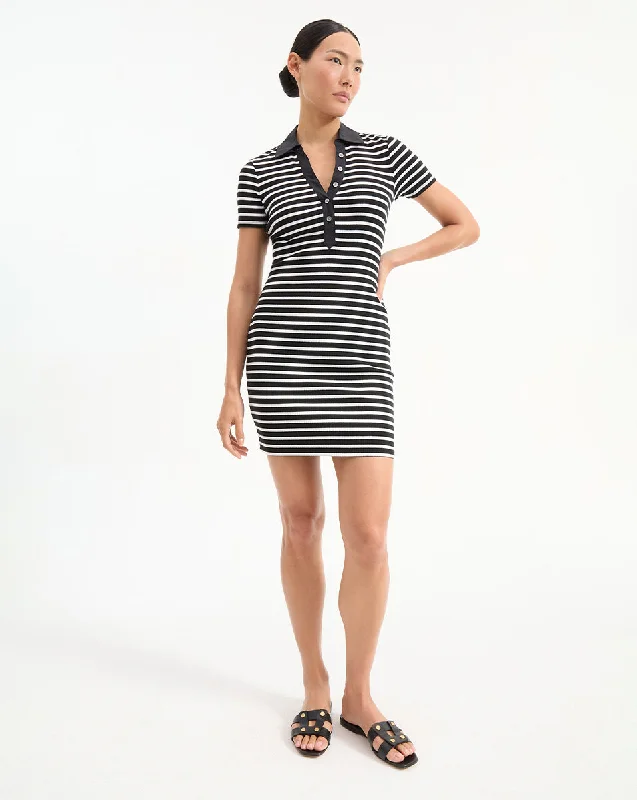 Bailey Striped Polo Dress