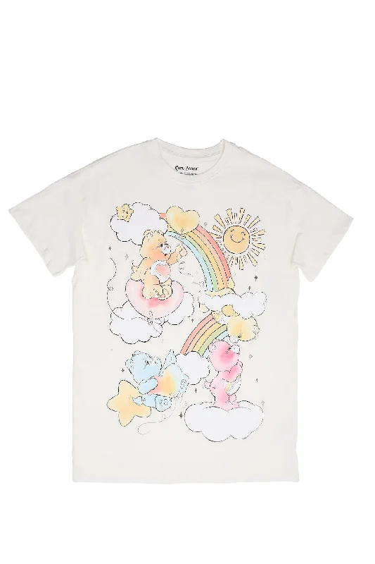 Care Bears Rainbow Graphic Relaxed Tee Elasticated Padded Insulated