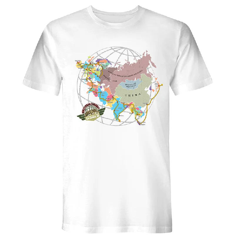 Airstream Wally Byam Around the World Caravan T-Shirt Layered Multi-layer Single Layer