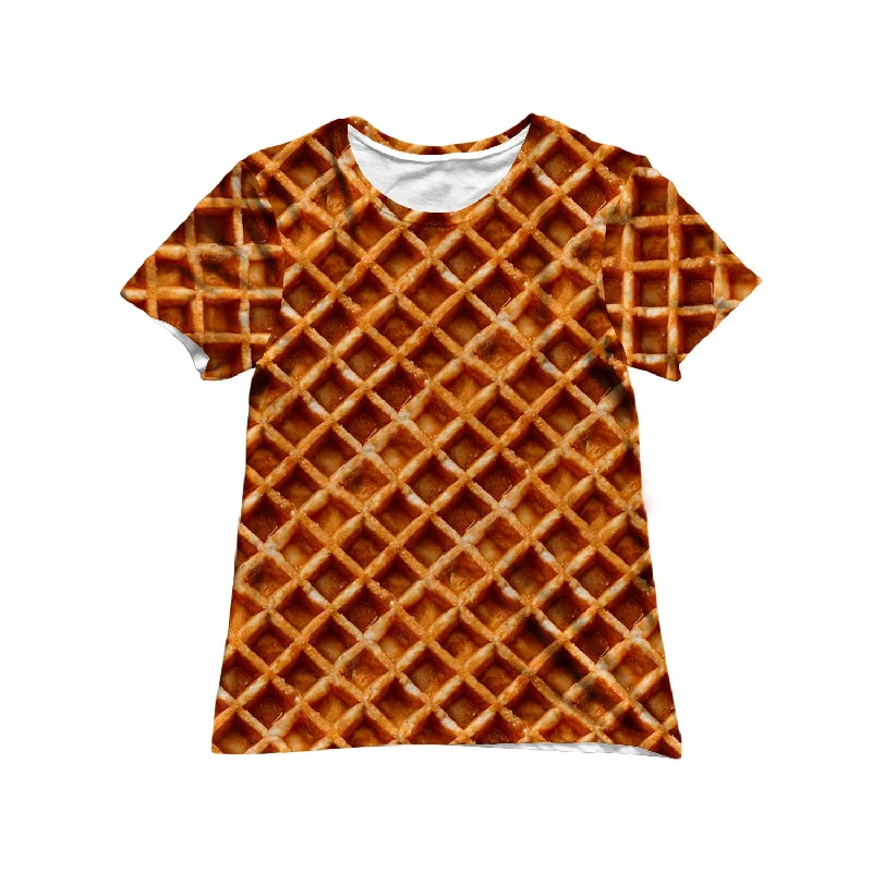 Beloved Waffle Women's Tee Chenille Brocade Lace