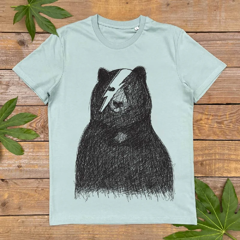 Bowie Bear T-Shirt Machine Wash Dry Clean Hand Wash