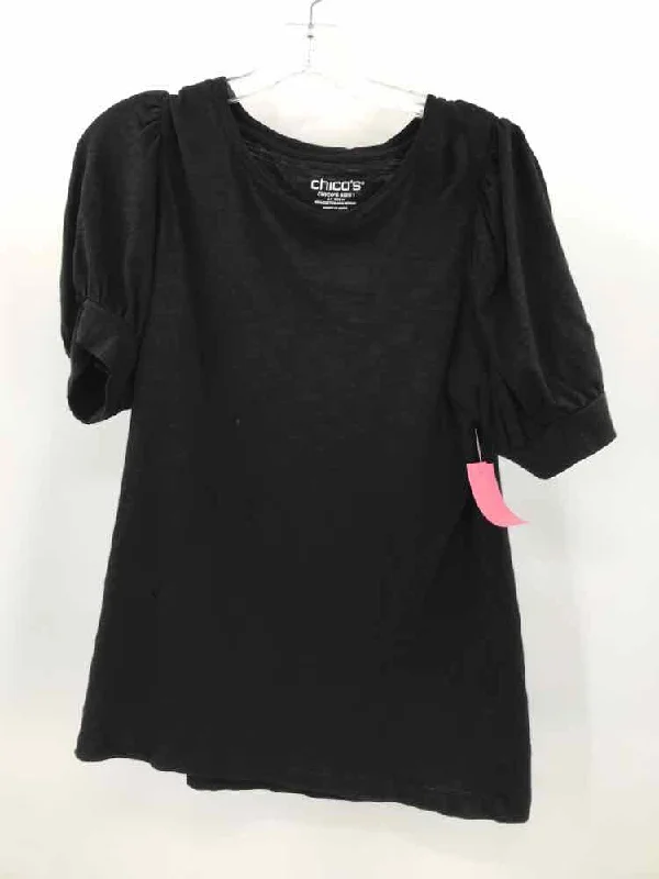 Pre-Owned Chico's Black Size Medium T-shirt Casual Formal Business