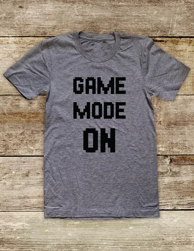 Game Mode On - funny Video Game fitness shirt Soft Unisex Men or Women Short Sleeve Jersey Tee Shirt Jersey Fabric Tulle Fabric Batik Fabric Game Mode On - funny Video Game fitness shirt Soft Unisex Men or Women Short Sleeve Jersey Tee Shirt Jersey Fabric Tulle Fabric Batik Fabric