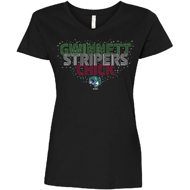 Gwinnett Stripers Bimm Ridder Womens Cort Tee Solid Print Embellished