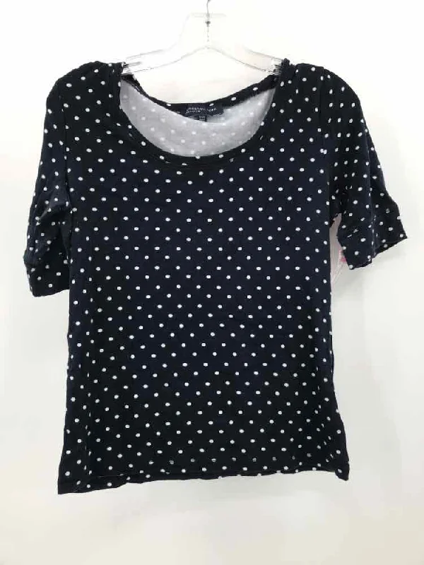 Pre-Owned Jones NY Navy Size Small Polka Dot T-shirt Jersey Fabric Tulle Fabric Batik Fabric Pre-Owned Jones NY Navy Size Small Polka Dot T-shirt Jersey Fabric Tulle Fabric Batik Fabric