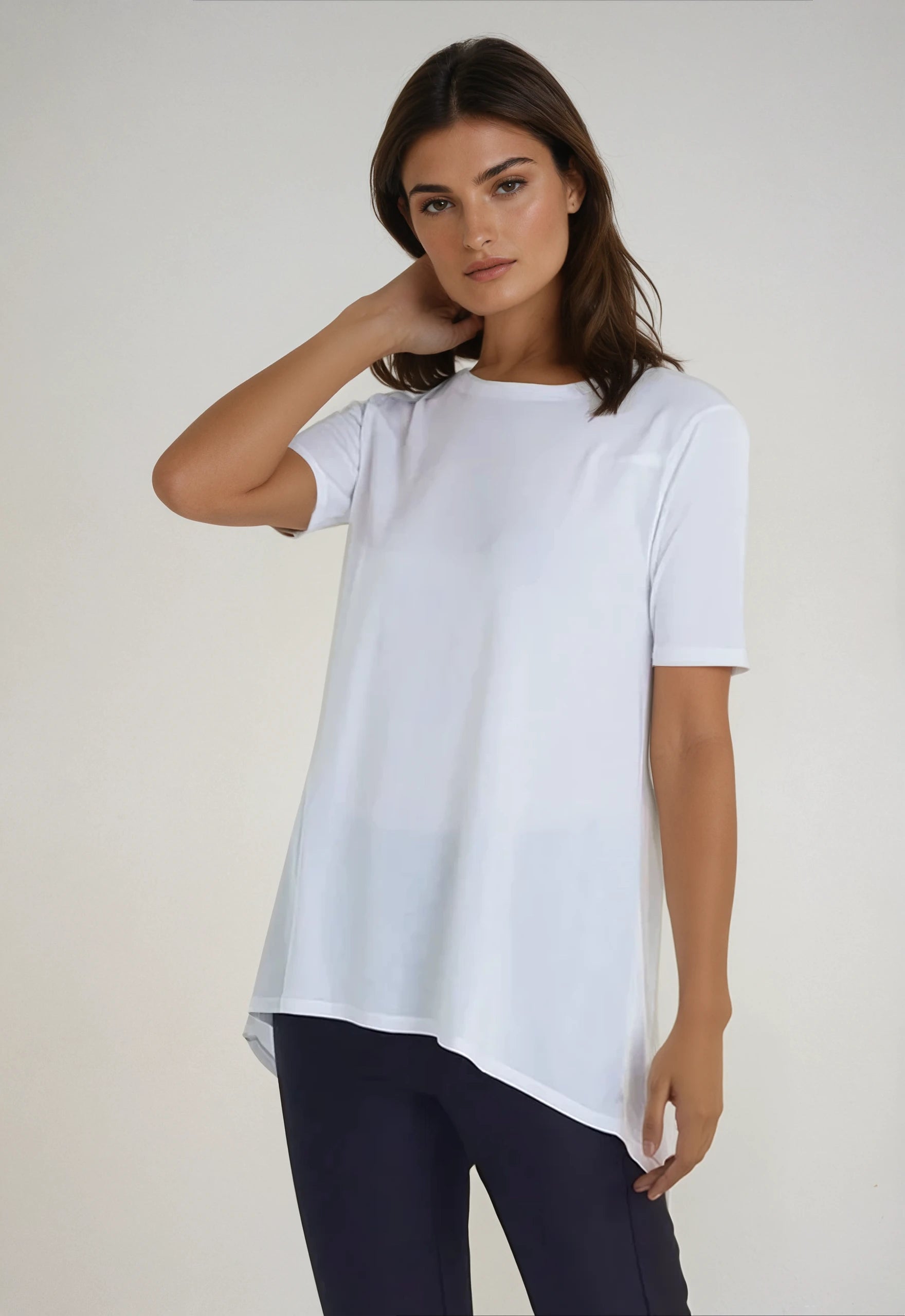 Long Weekend Tech T-Shirt Boxy Fit Fitted Loose