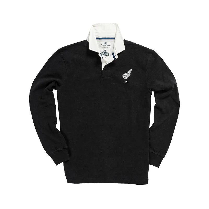 New Zealand 1884 Rugby Shirt Striped Floral Plaid