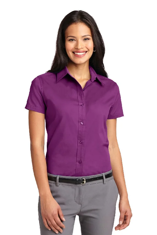 Port Authority Ladies Short Sleeve Easy Care Shirt. L508 Handmade Hand-knitted Hand-woven Port Authority Ladies Short Sleeve Easy Care Shirt. L508 Handmade Hand-knitted Hand-woven