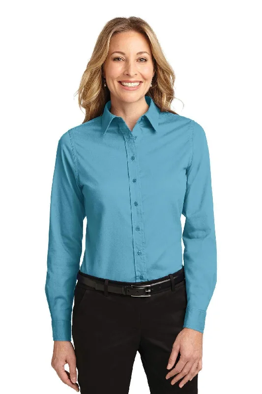 Port Authority Ladies Long Sleeve Easy Care Shirt.  L608 Jersey Fabric Tulle Fabric Batik Fabric