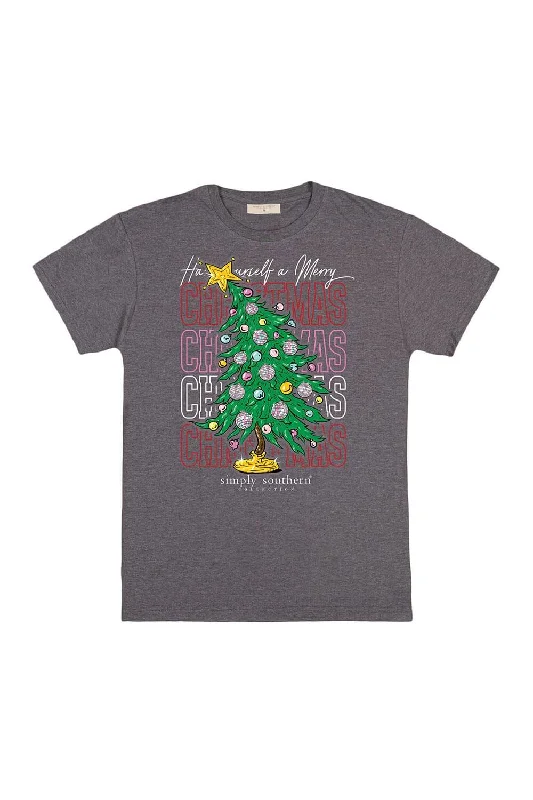 Simply Southern Plus Size Xmas Tree T-Shirt for Women in Iron Heather | EXT-SS-TREE-IRONHTHR Wool Fabric Cashmere Fabric Tweed Fabric Simply Southern Plus Size Xmas Tree T-Shirt for Women in Iron Heather | EXT-SS-TREE-IRONHTHR Wool Fabric Cashmere Fabric Tweed Fabric