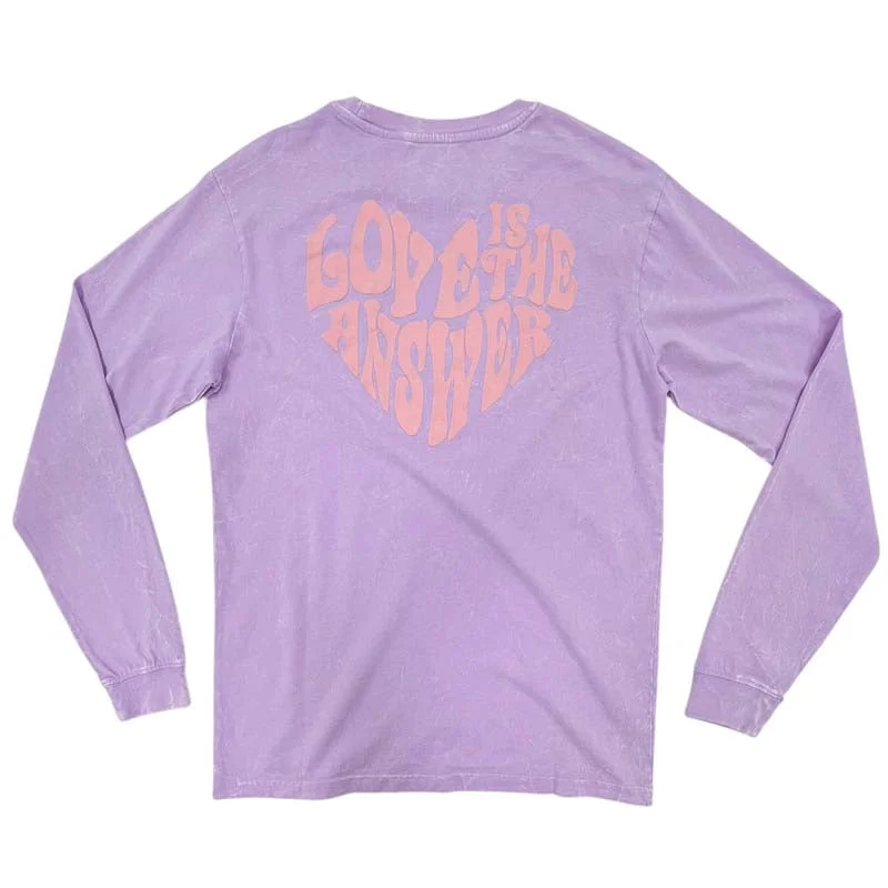 Happy Thoughts Long Sleeve T-Shirt Collared Crew Neck Turtle Neck