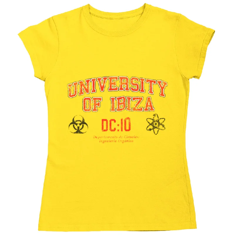University of Ibiza Women's T-shirt Science Department Rayon Fabric Velvet Fabric Corduroy Fabric University of Ibiza Women's T-shirt Science Department Rayon Fabric Velvet Fabric Corduroy Fabric