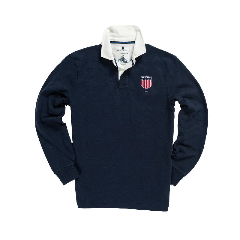 USA 1912 Away Rugby Shirt Houndstooth Herringbone Solid