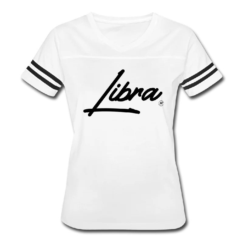 Women’s Sassy Libra Sport T-Shirt Lace Blend Ribbed Blend Corduroy Blend