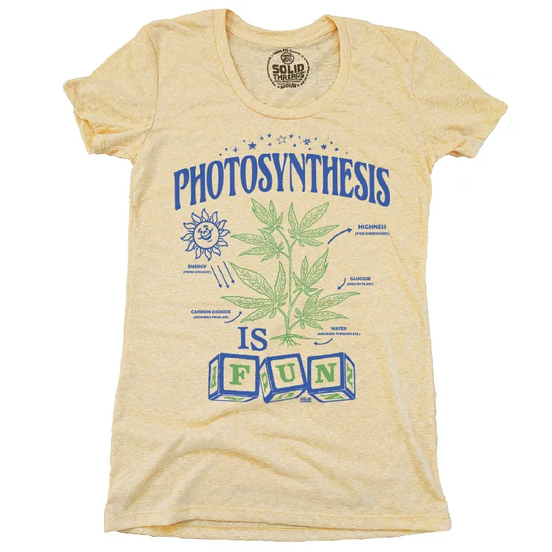 Women's Photosynthesis is Fun T-shirt Hooded Caped Shawl Collar