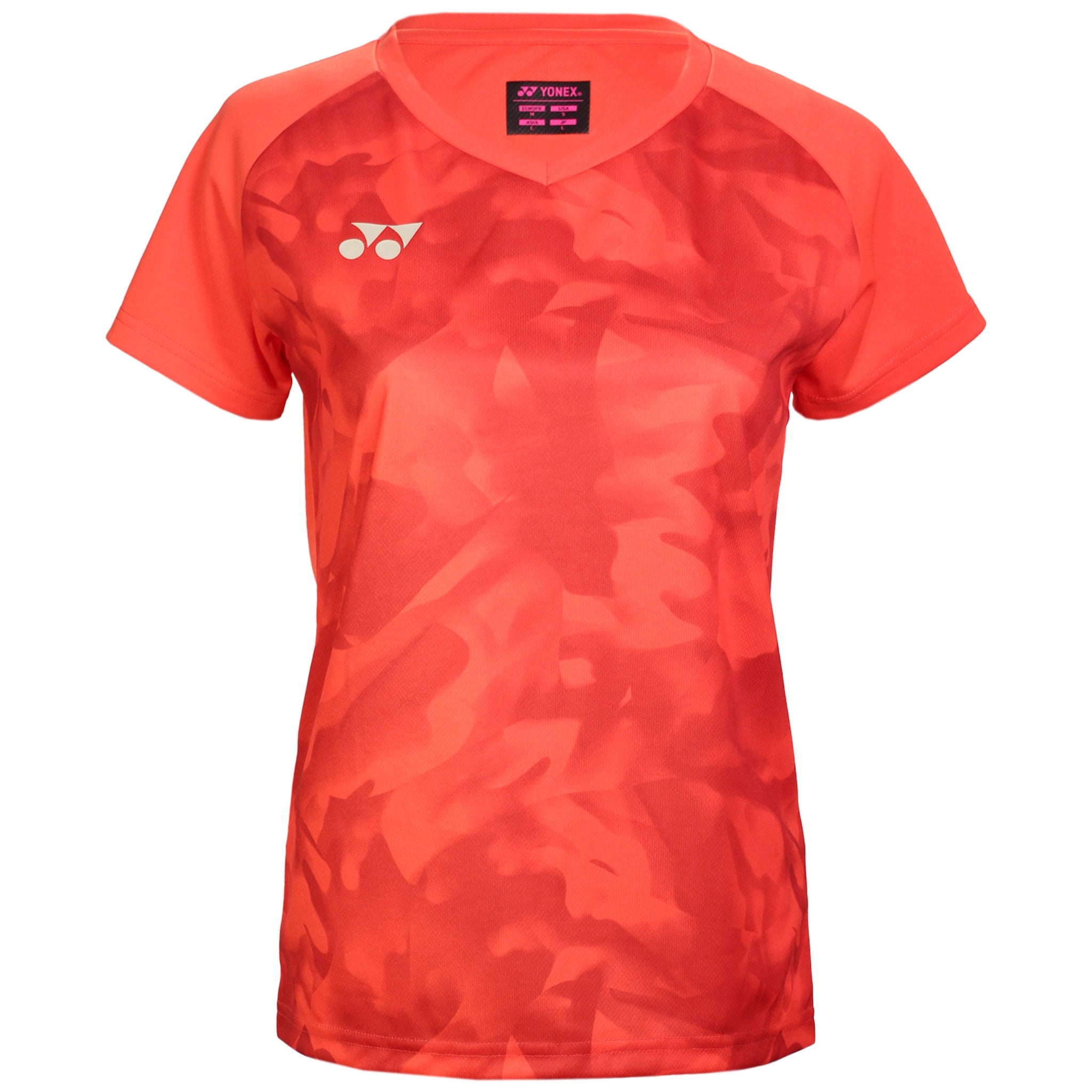 Yonex Lady's Team Shirt YW0033 Pearl Red Seamless Knitted Crochet