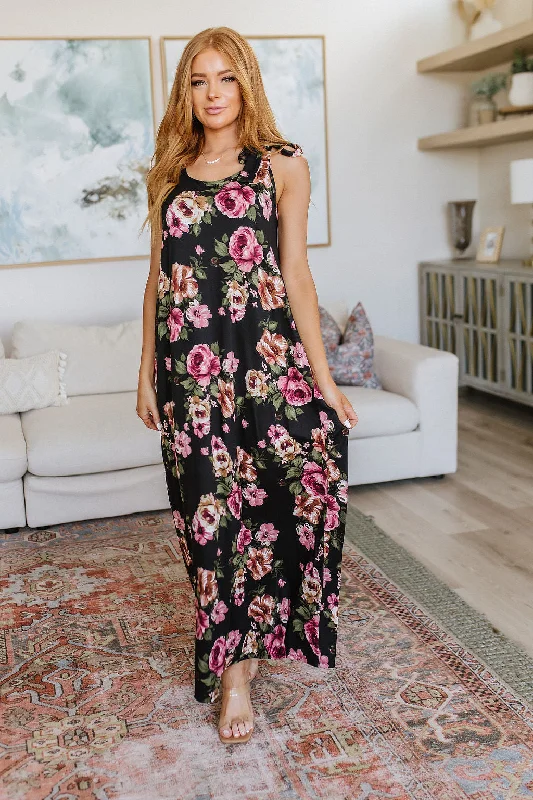 Forever in Floral Maxi Dress Fashionable Sleeveless Maxi Dress