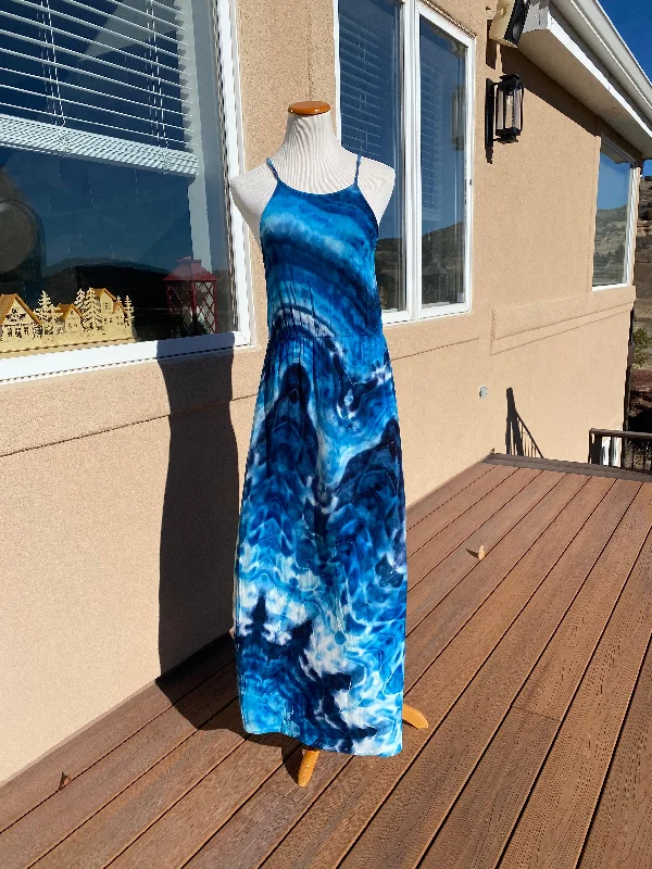 Rayon Maxi Dress Medium Elegant Maxi Dress with Slit