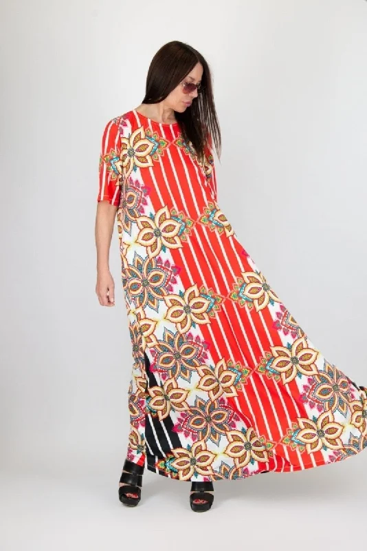 DALLAS Long Summer Maxi Dress Stylish V-Neck Maxi Dress