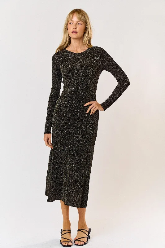 The Lorelai Long Sleeve Maxi Dress Comfortable Cotton Maxi Dress