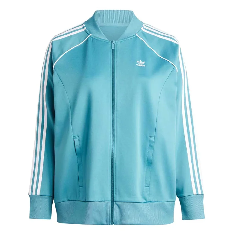 adidas - Women's Adicolor Classics SST Track Jacket (Plus Size) (IL6658) Zip Front Button Front Snap Front