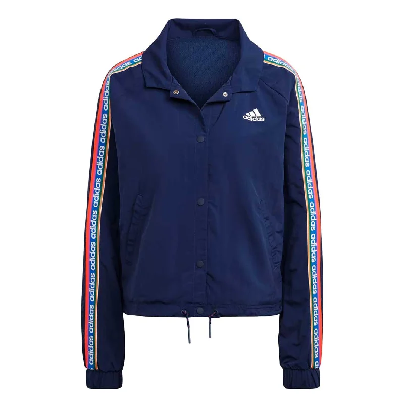 adidas - Women's Adidas X Farm Rio Coach Jacket (IM2366) Welt Pockets Slit Pockets Flap Pockets