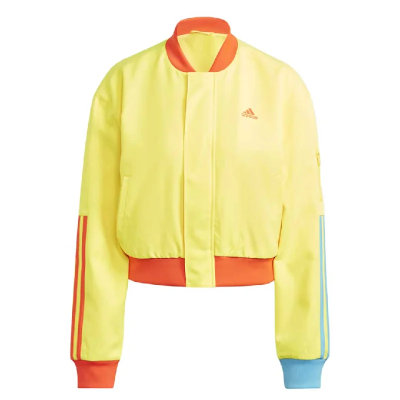 adidas - Women's Kidcore Bomber Jacket (IK7054) Nylon Jacket Polyester Jacket Spandex Jacket