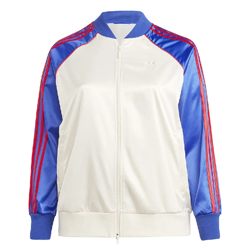 adidas - Women's Satin SST Track Jacket (Plus Size) (IC5212) Fleece Jacket Down Jacket Feather Jacket