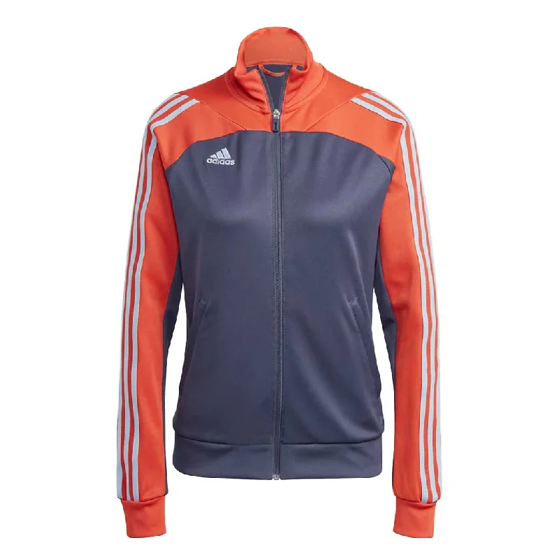 adidas - Women's Tiro 3-Stripes Jacket (HY5536) Welt Pockets Slit Pockets Flap Pockets