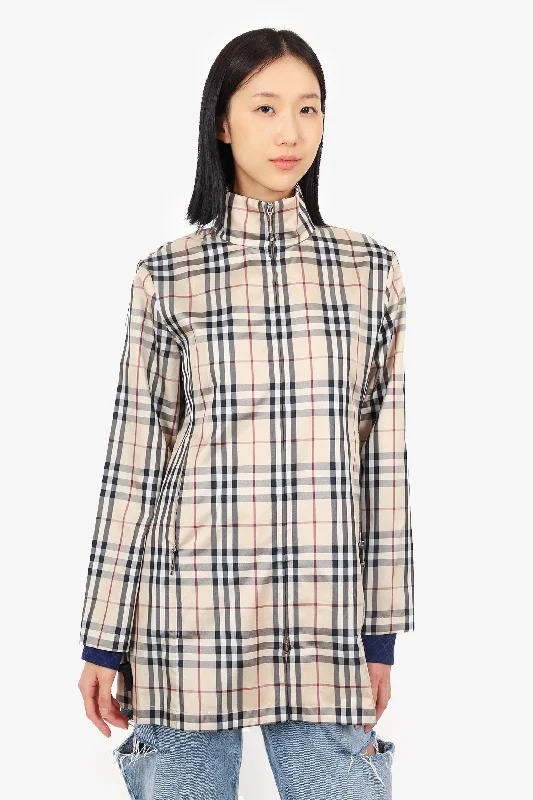 Burberry London Nylon Nova Check Jacket Size S Tailored Jacket Straight Jacket A-Line Jacket Burberry London Nylon Nova Check Jacket Size S Tailored Jacket Straight Jacket A-Line Jacket