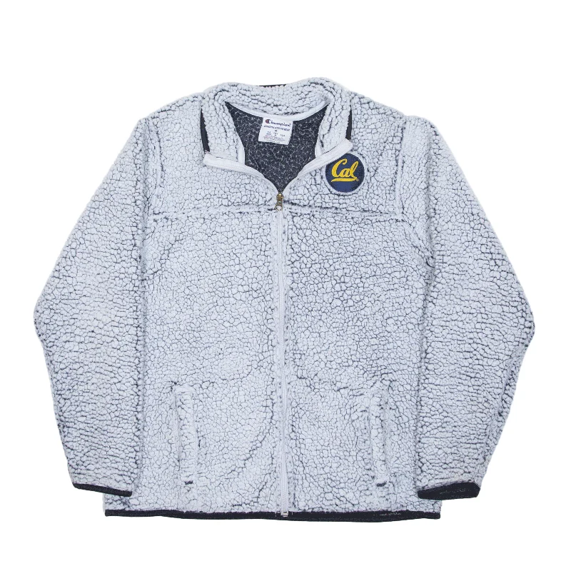 CHAMPION Cal Teddy Fleece Jacket White Womens M Striped Jacket Polka Dot Jacket Floral Jacket CHAMPION Cal Teddy Fleece Jacket White Womens M Striped Jacket Polka Dot Jacket Floral Jacket