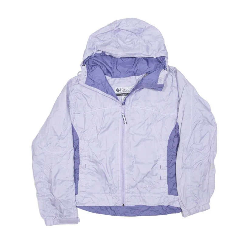 COLUMBIA Windbreaker Jacket Purple Nylon Womens M Satin Jacket Silk Jacket Chiffon Jacket COLUMBIA Windbreaker Jacket Purple Nylon Womens M Satin Jacket Silk Jacket Chiffon Jacket