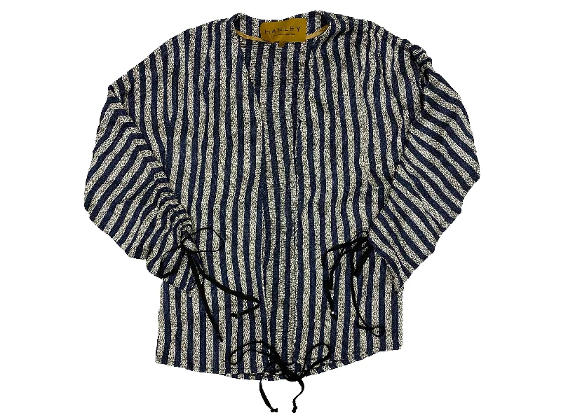 Hanley Mellon Women's Jacquard Drawstring Jacket Welt Pockets Slit Pockets Flap Pockets Hanley Mellon Women's Jacquard Drawstring Jacket Welt Pockets Slit Pockets Flap Pockets