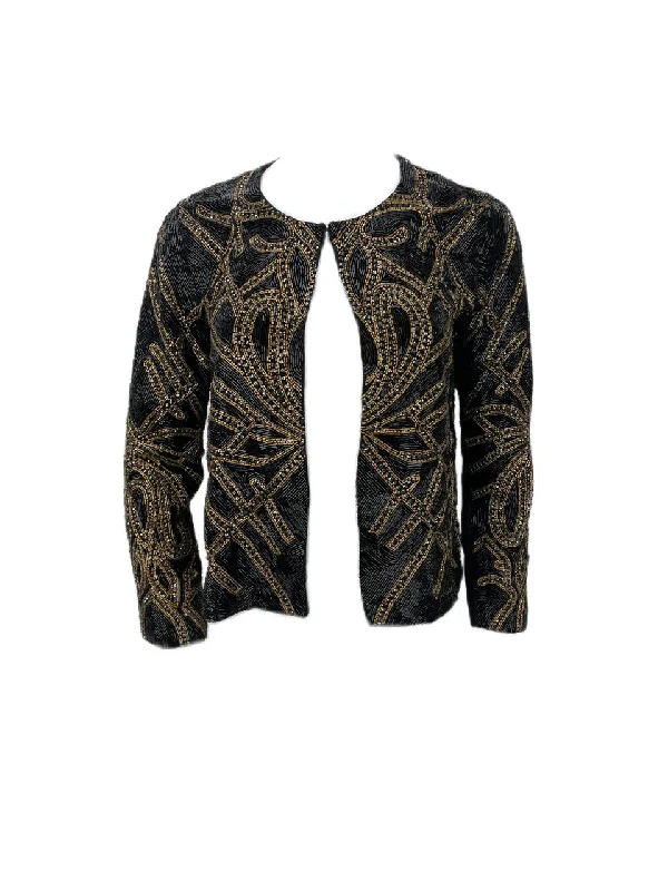 HAUTE HIPPIE Women's Black Casual Jacket #7184 NWT Nylon Jacket Polyester Jacket Spandex Jacket HAUTE HIPPIE Women's Black Casual Jacket #7184 NWT Nylon Jacket Polyester Jacket Spandex Jacket